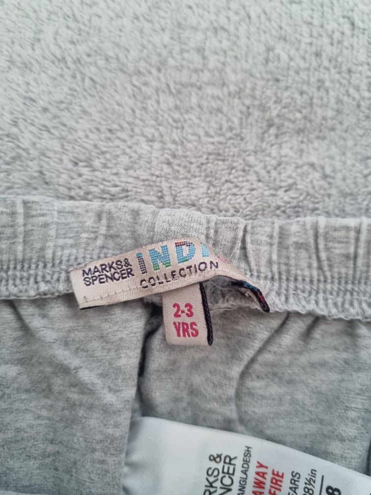 Legginsy dziewczęce szare