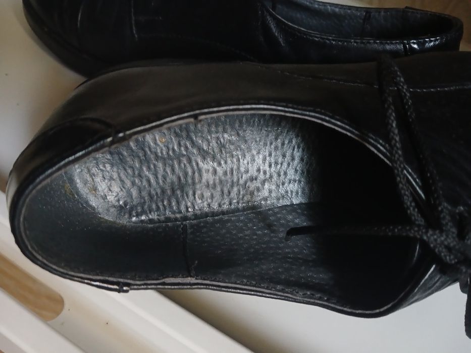 Хіт сезону! Чорні шкіряні жіночі туфлі дербі (на шнурівці)