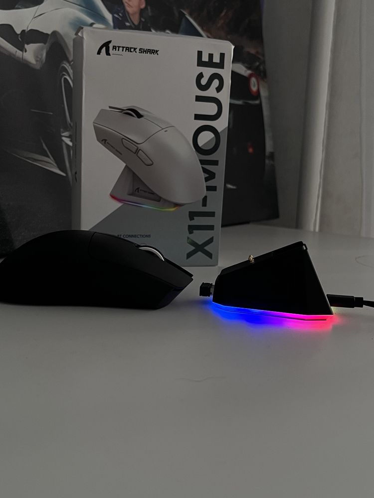 Attack Shark X11 — игровая мышка с RGB подсветкой | 22000 DPI