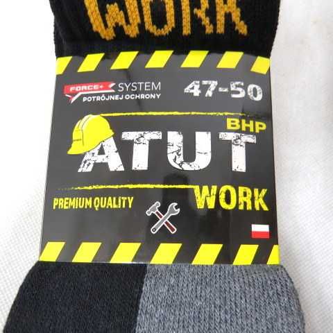 12pak Skarpetki robocze WORK skarpety BHP do pracy 47-50 wzmocnione PL