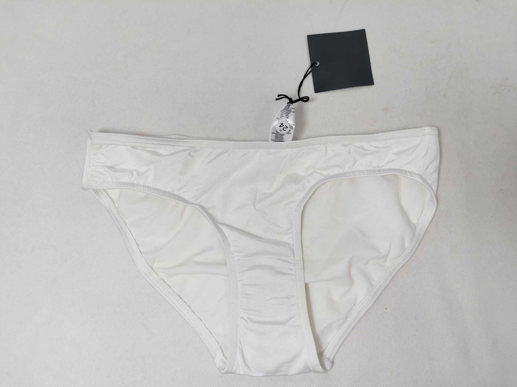 Majtki kąpielowe białe 34 dół od stroju bikini STD0201E LA REDOUTE