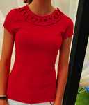 Czerwony tshirt koszulka 36 Ted Baker