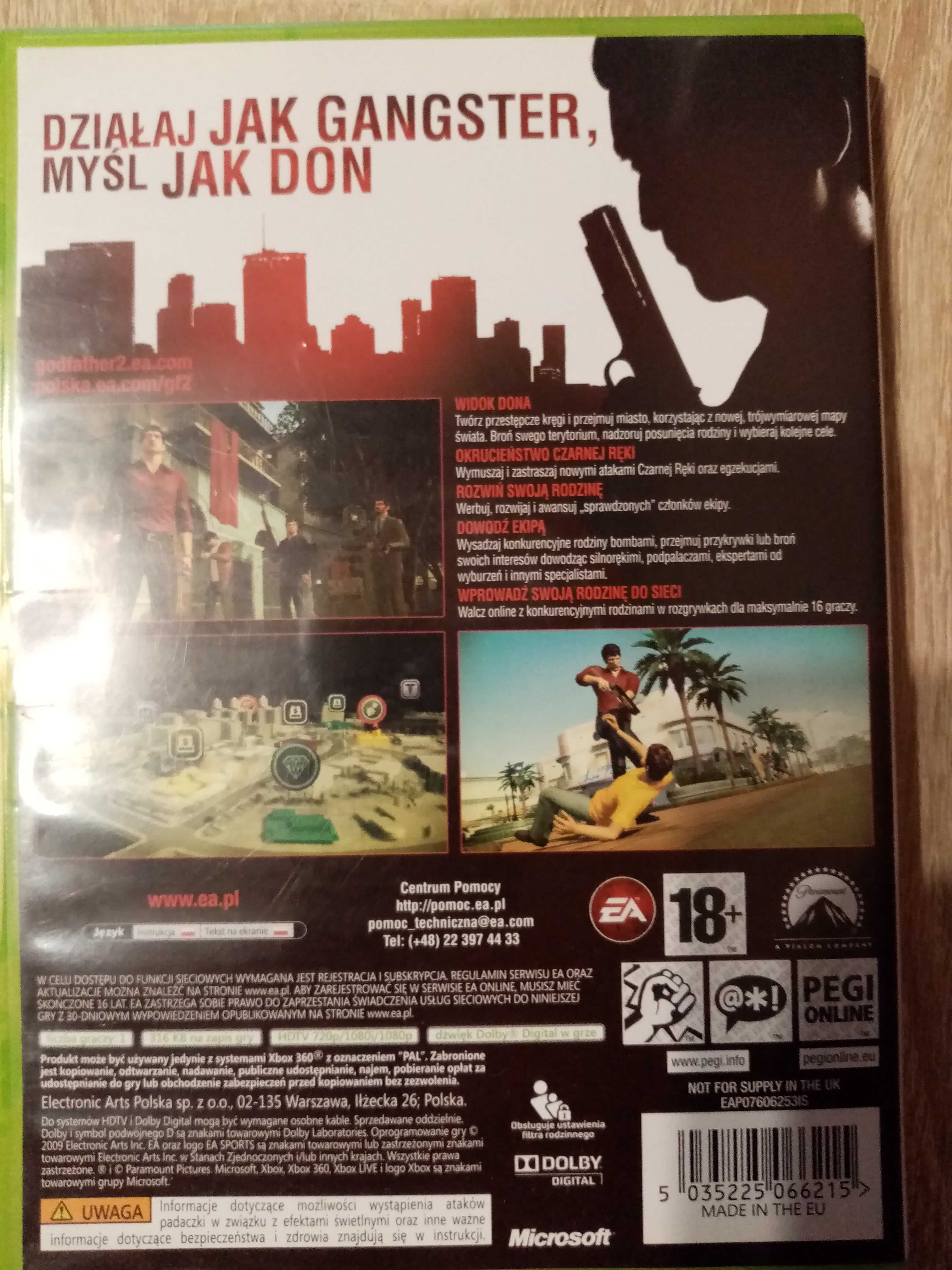 Ojciec chrzestny II xbox 360