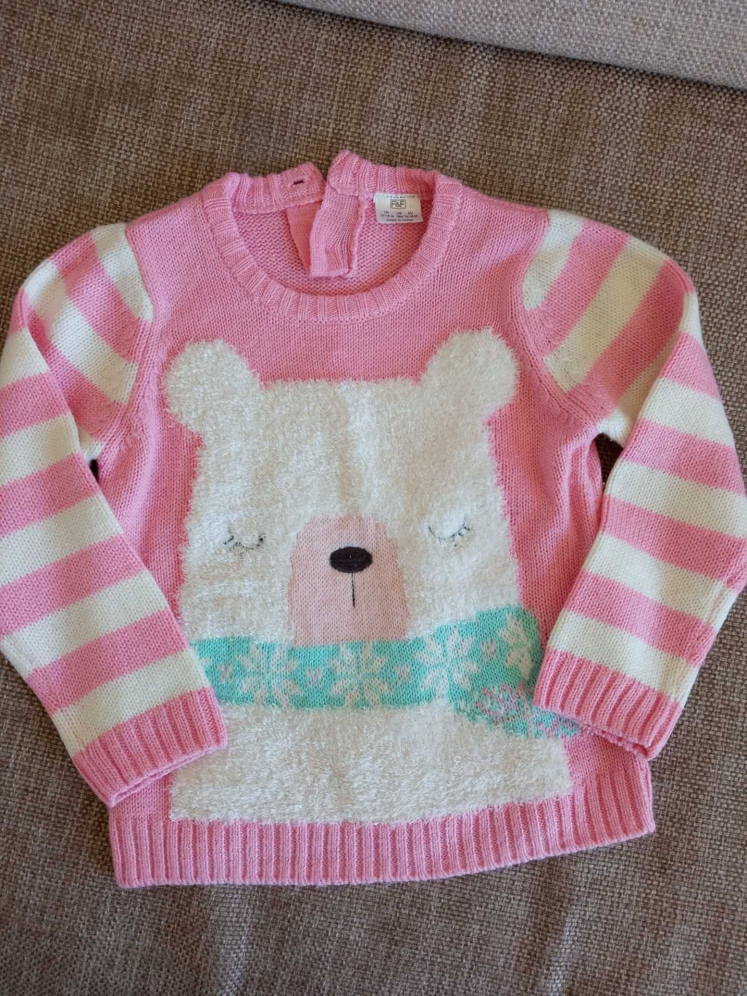 Sweter dla dziewczynki rozmiar 86 cm