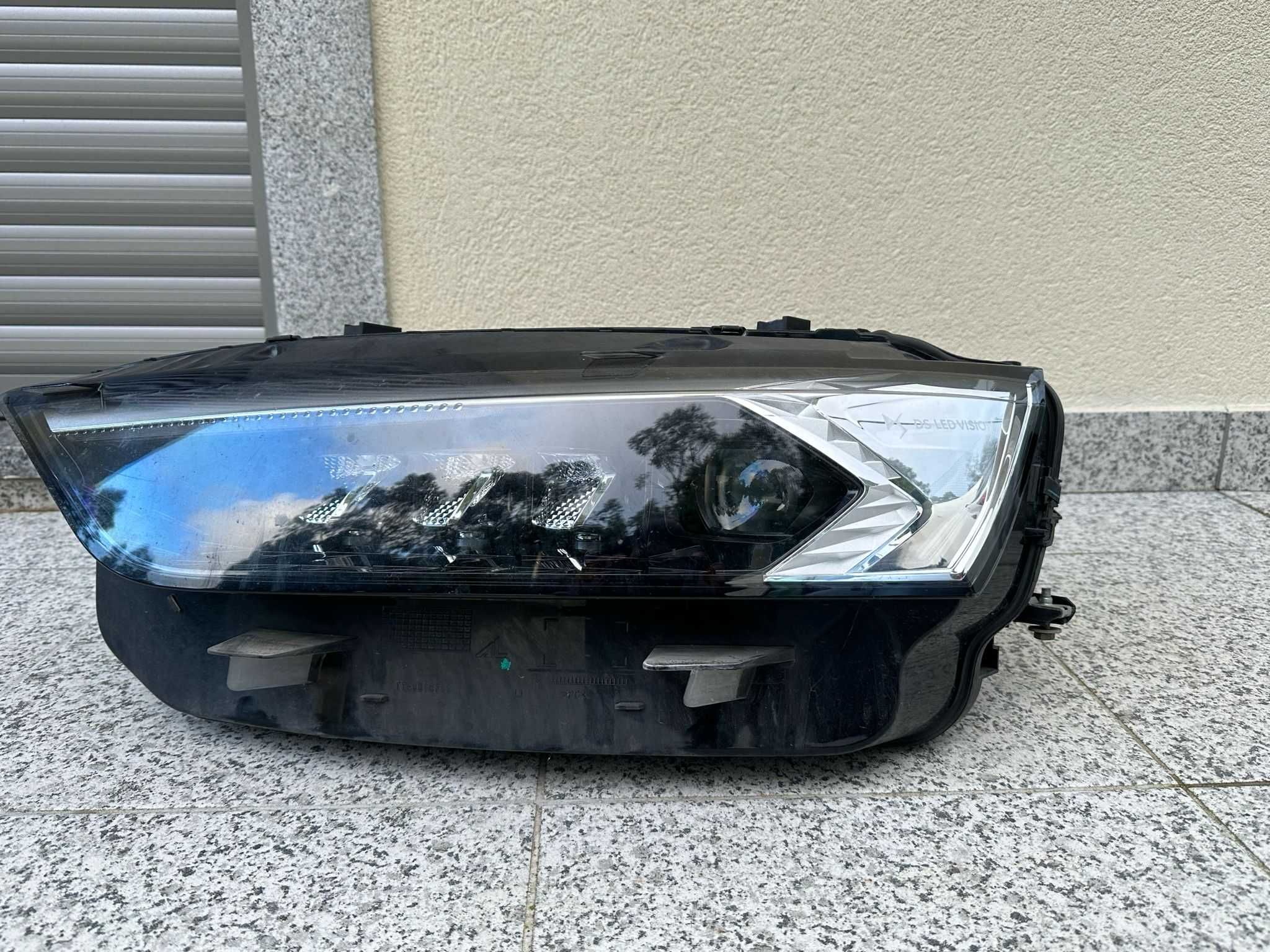 Ótica frente esquerda DS7 crossback Led Vision - completa com Balastro