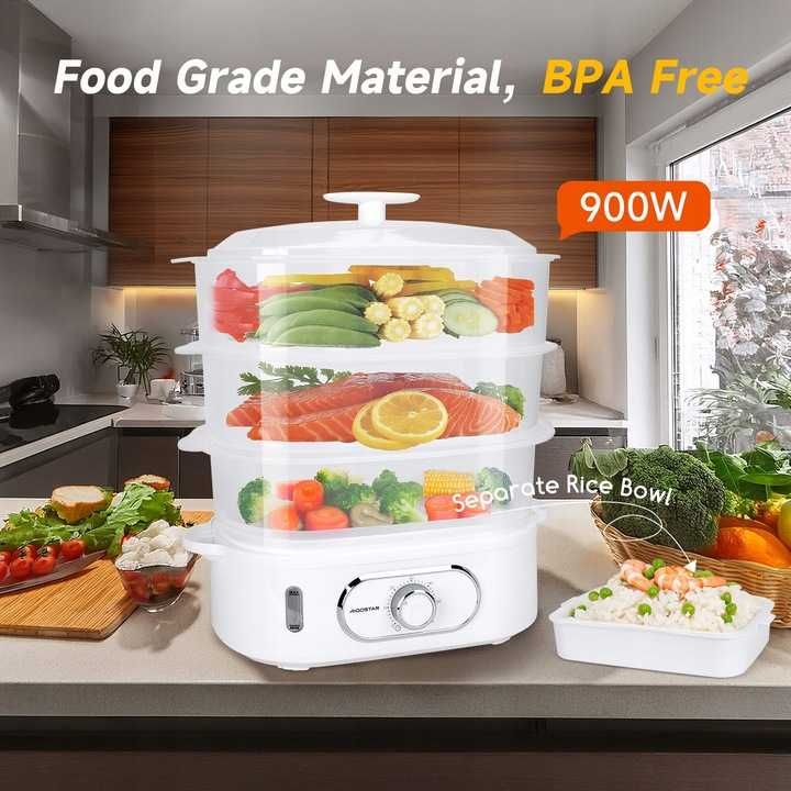 Parowar Aigostar B311N 12 l biały 900 W