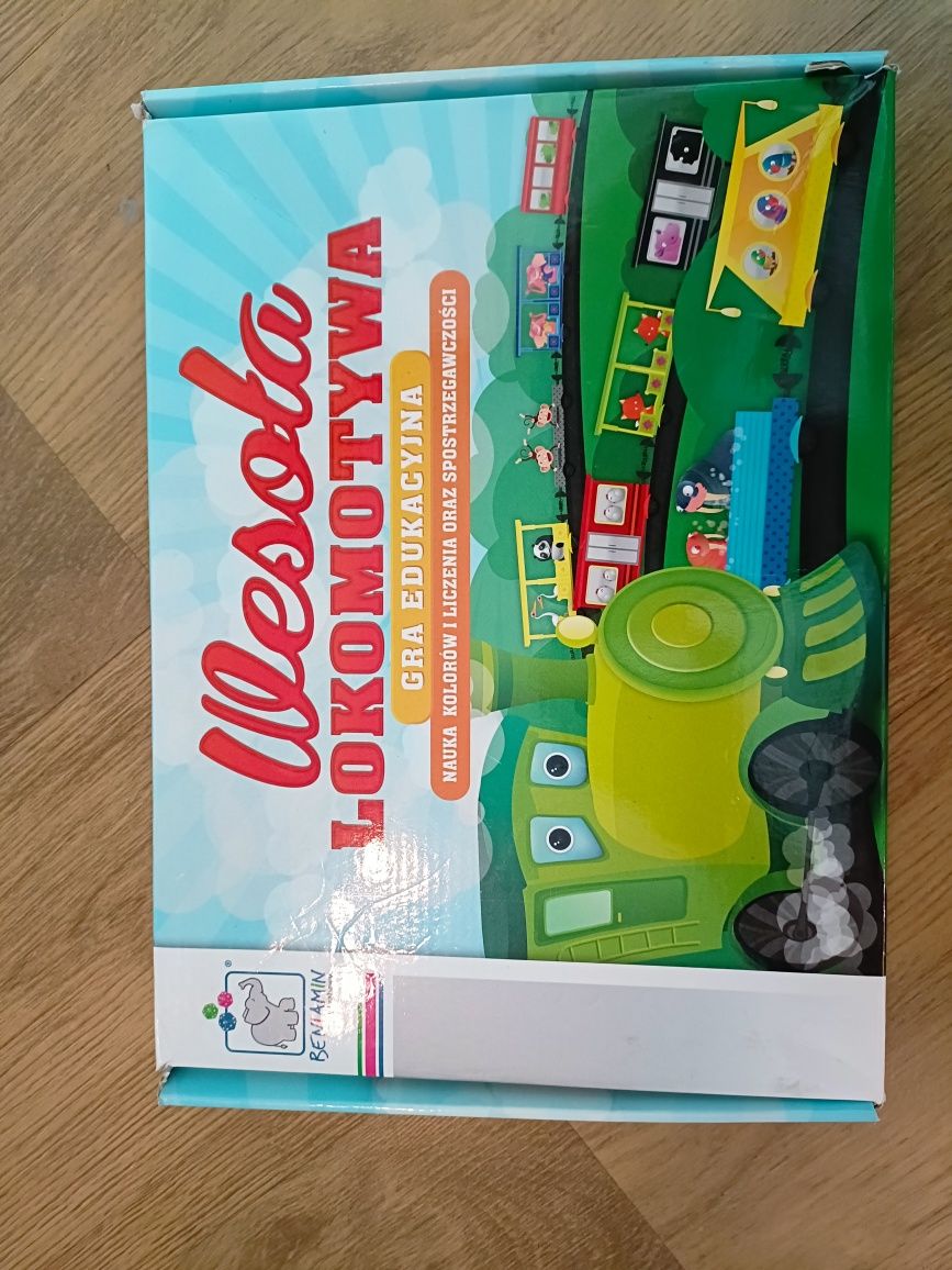 Gra lokomotywa planszowa dla dzieci