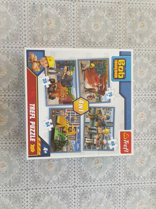 Puzzle Trefl „Bob budowniczy” 4in1 35 el, 48 el, 54 el, 70 el