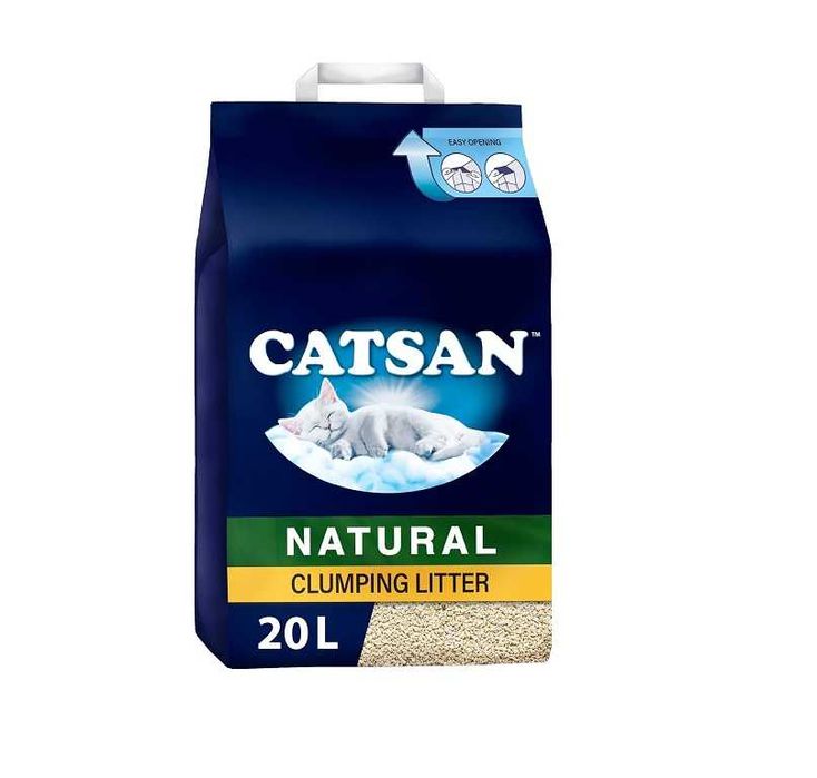 наповнювач в лоток туалет Catsan Natural Clumping Cat Litter, 20-л