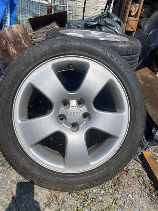 Opony + felgi Audi R16 5x100