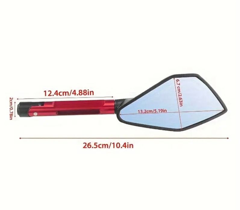 Мотозеркала rizoma червоні