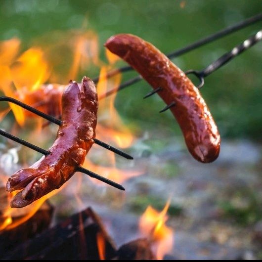 KIJE NA OGNISKO 100 cm widelce , widełki  10 szt