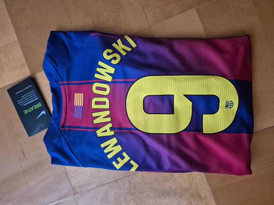 Nike Strój piłkarski FC Barcelona Lewandowski rozm.128