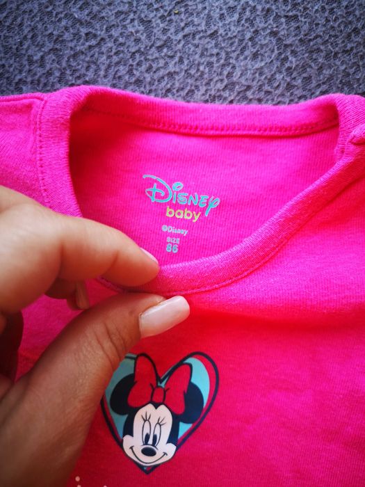 Disney Baby różowe body Myszka Minie 86cm 12-18m.