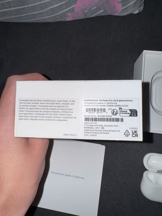 Słuchawki dokanałowe APPLE AirPods Pro II ANC Biały (Etui z USB-C)