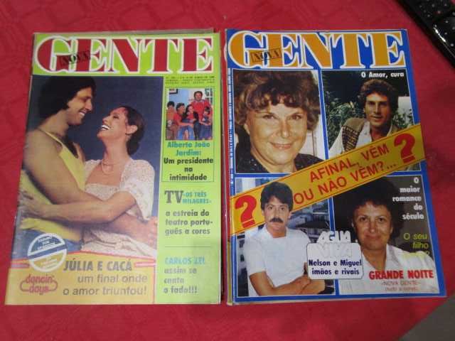 revistas Nova Gente vintage com atores Telenovelas brasileiras