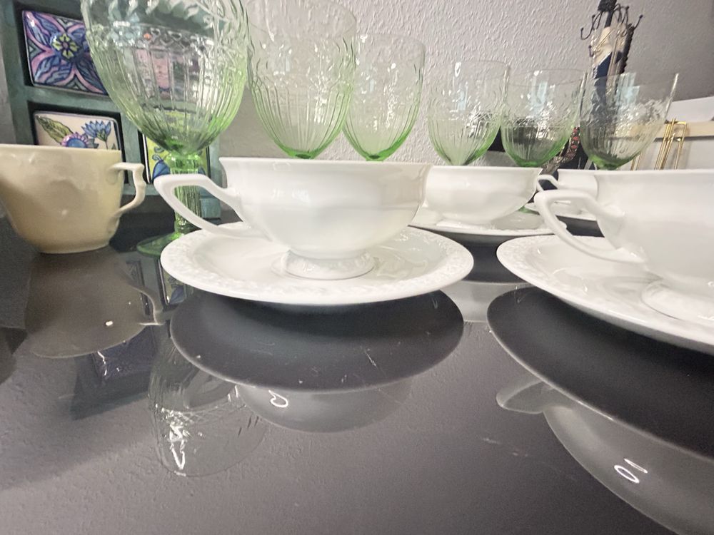 Rosenthal biala Maria zestaw dla 6 osob  do herbaty