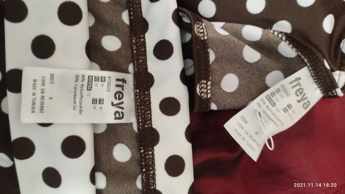 Яркий купальник в горошек Freya, M&S