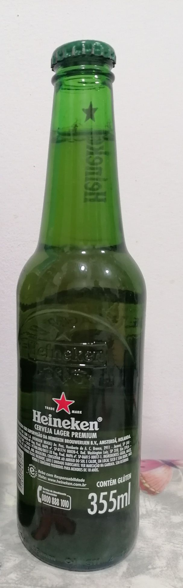 Garrafa da cerveja Heineken, 355 ml