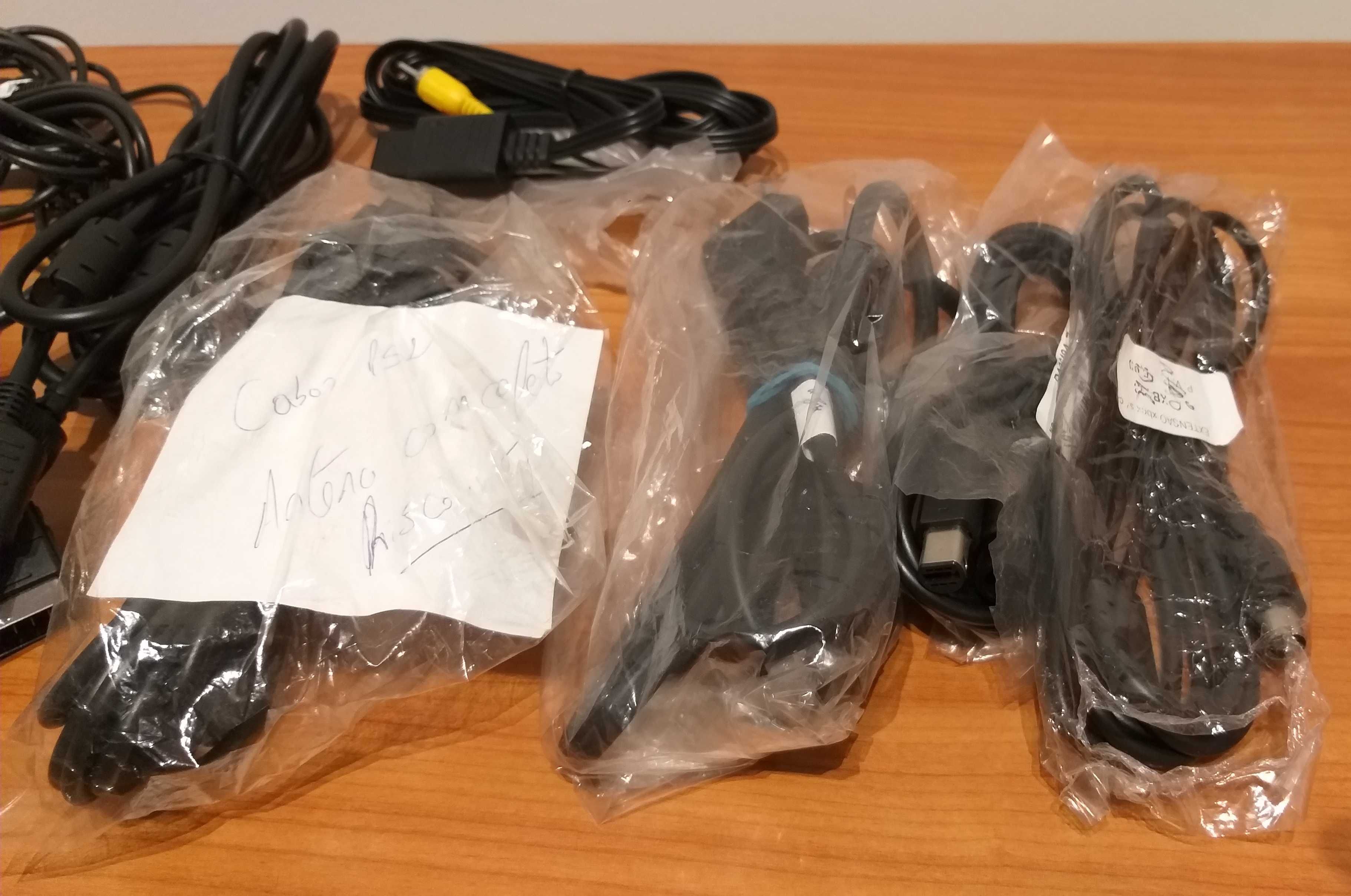 Cabos de tv e energia - Dreamcast - N64 - PS1 PS2 - NES -Game Cube- MS