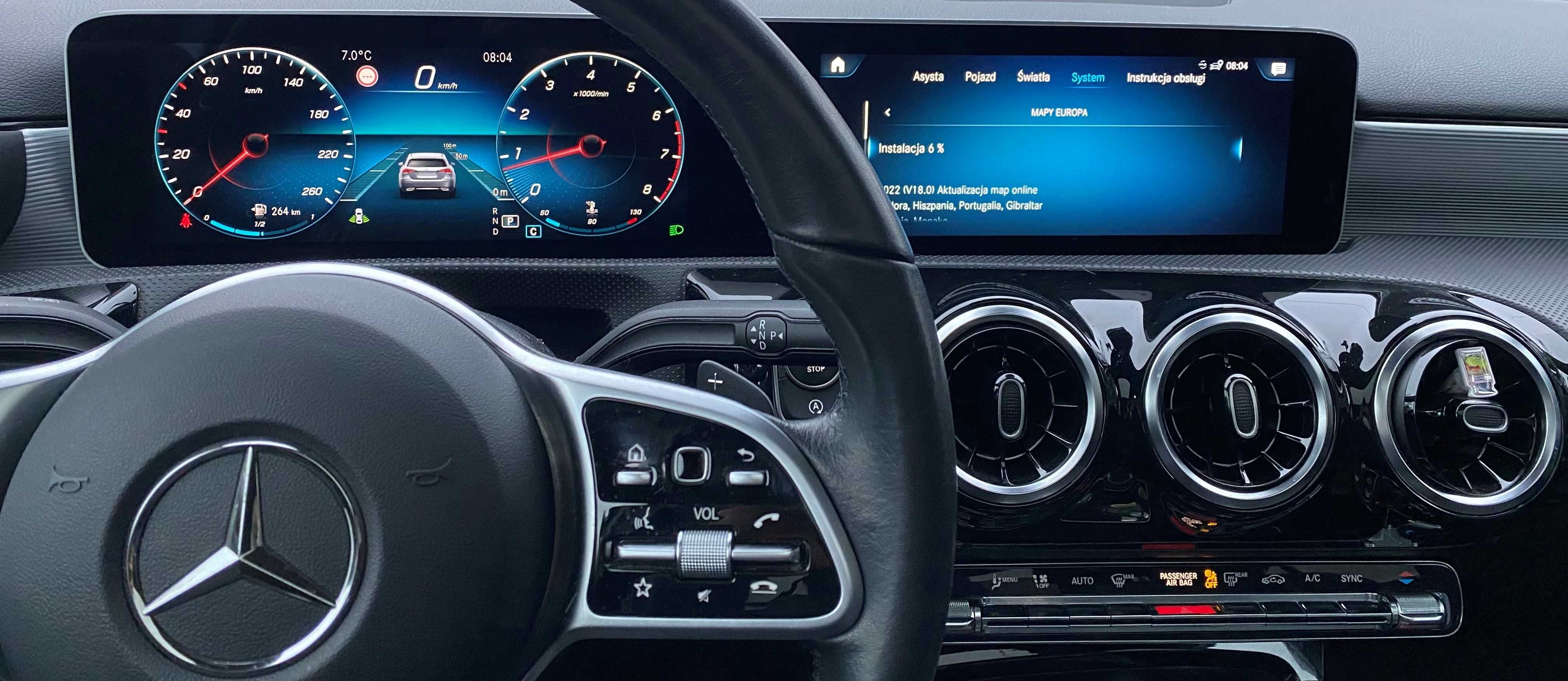 Mercedes nawigacja radio NTG6 polski język konwersja z USA EU CarPlay