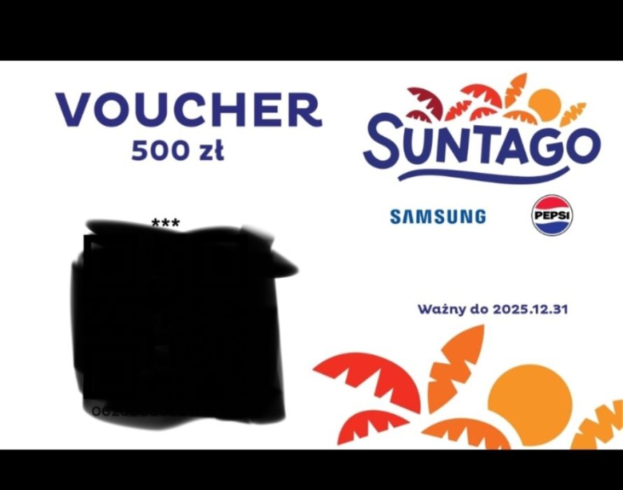 Voucher 500zl do Suntago