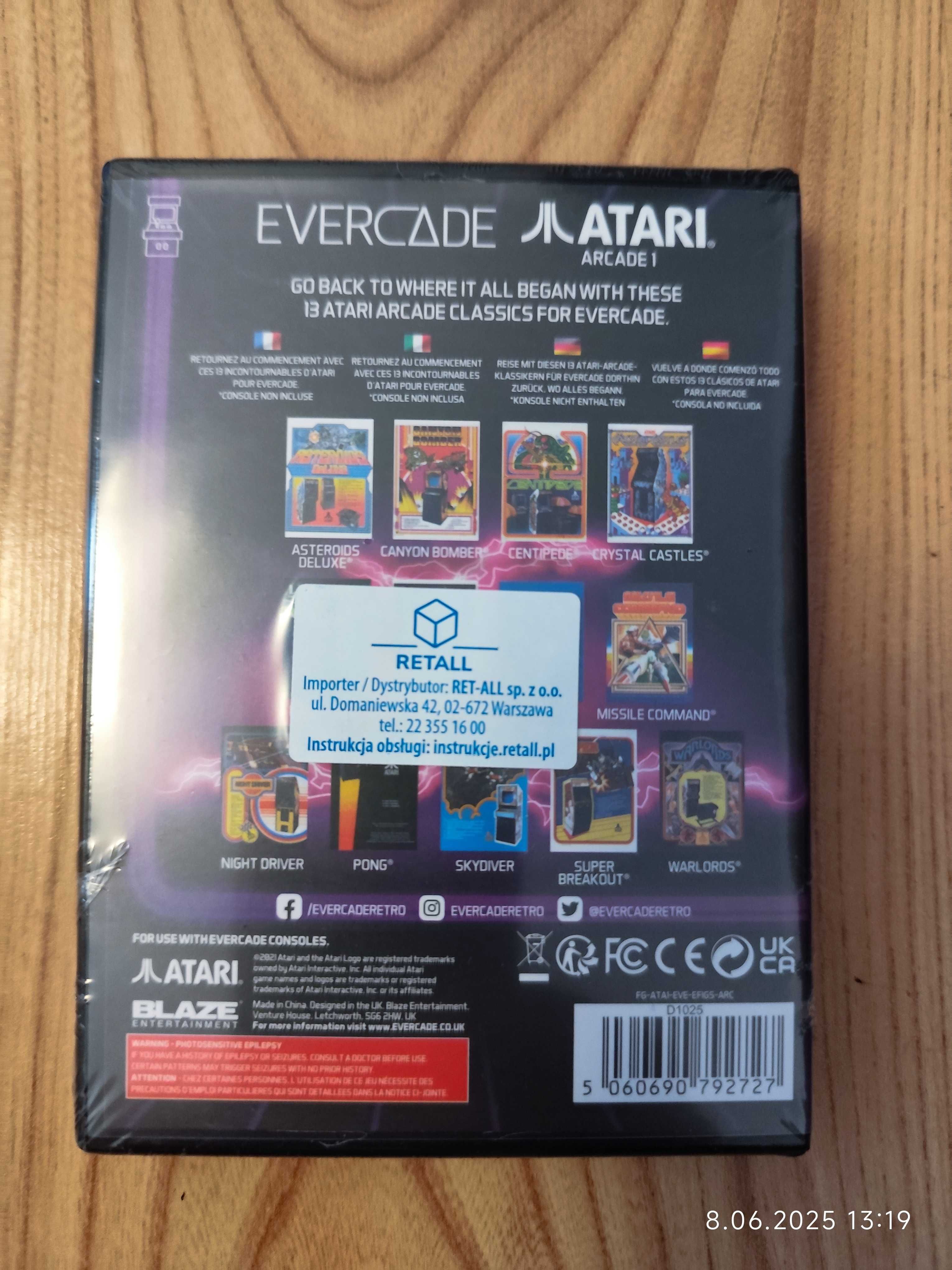 Evercade Atari Arcade 1 w folii nie otwierane (ostatnia szt)