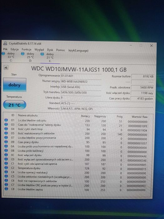 Dysk zewnętrzny WD 1tb