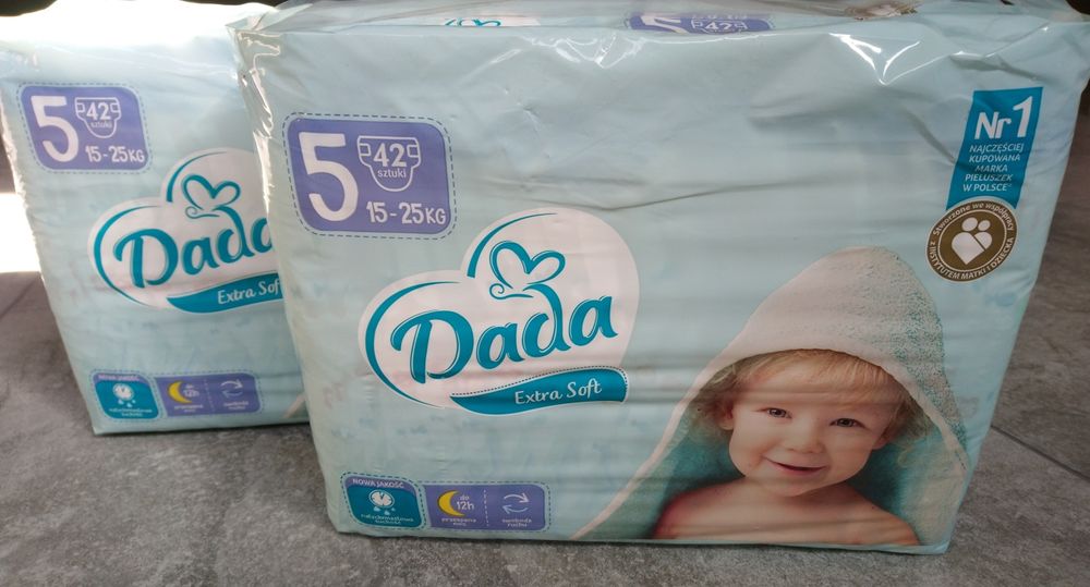 Pieluchy, pieluszki, pampersy DADA Extra Soft 5  (15-25 kg)