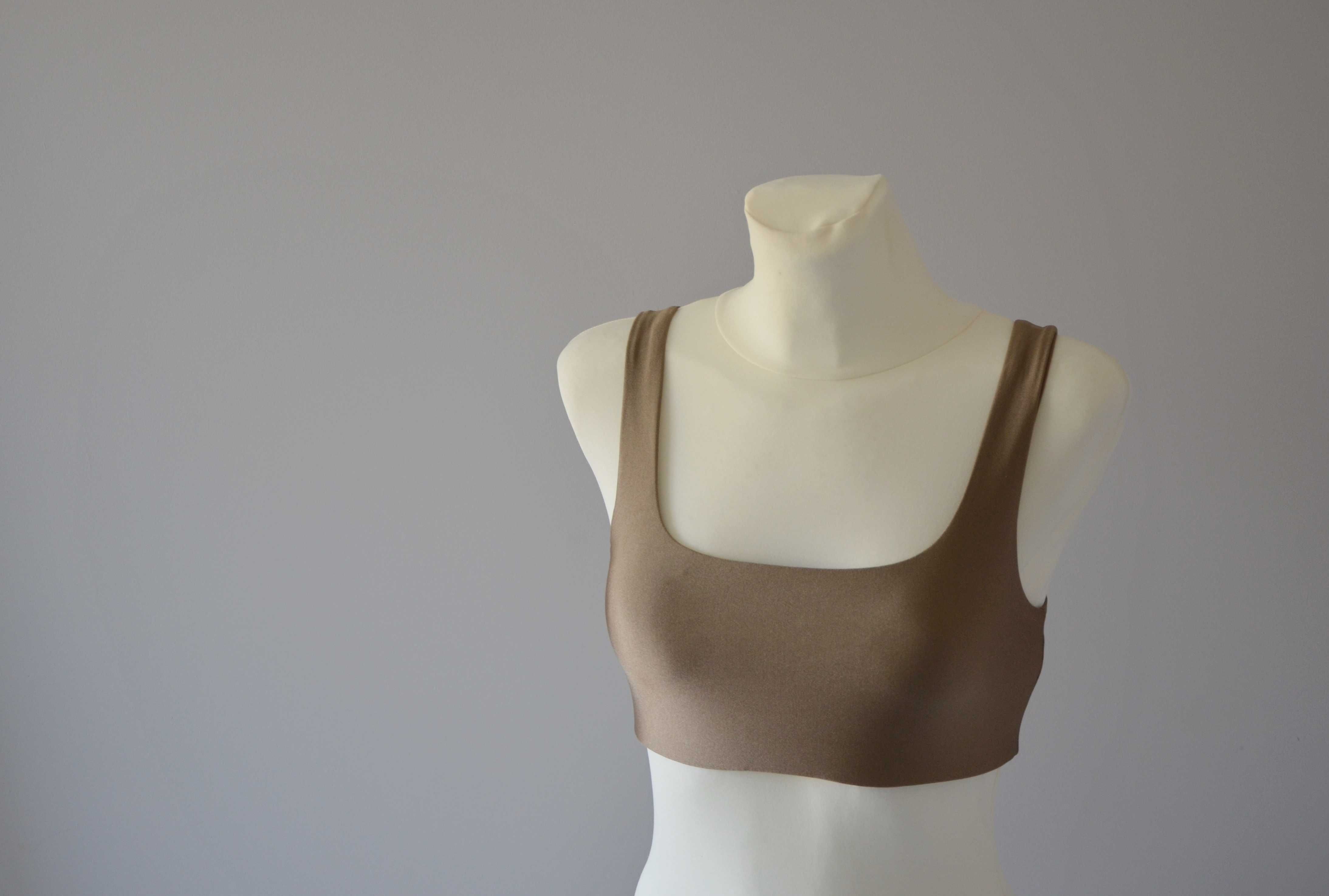 H&M move beżowy top stanik sportowy S 75B