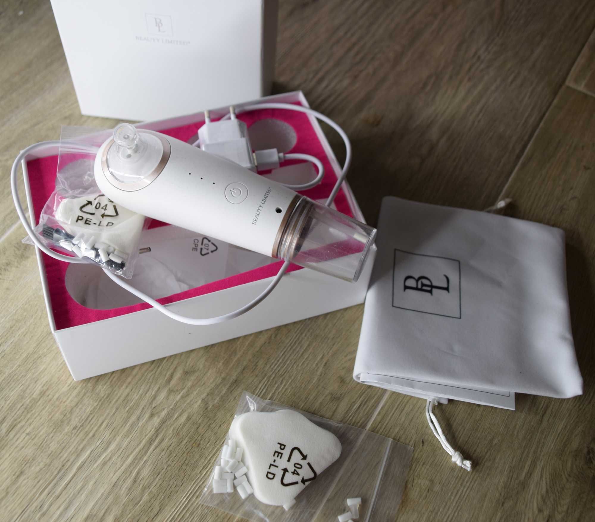 Hydrabrazja mobilna 4 GŁOWICE FILTRY KOMPRESY ZESTAW Beauty Limited