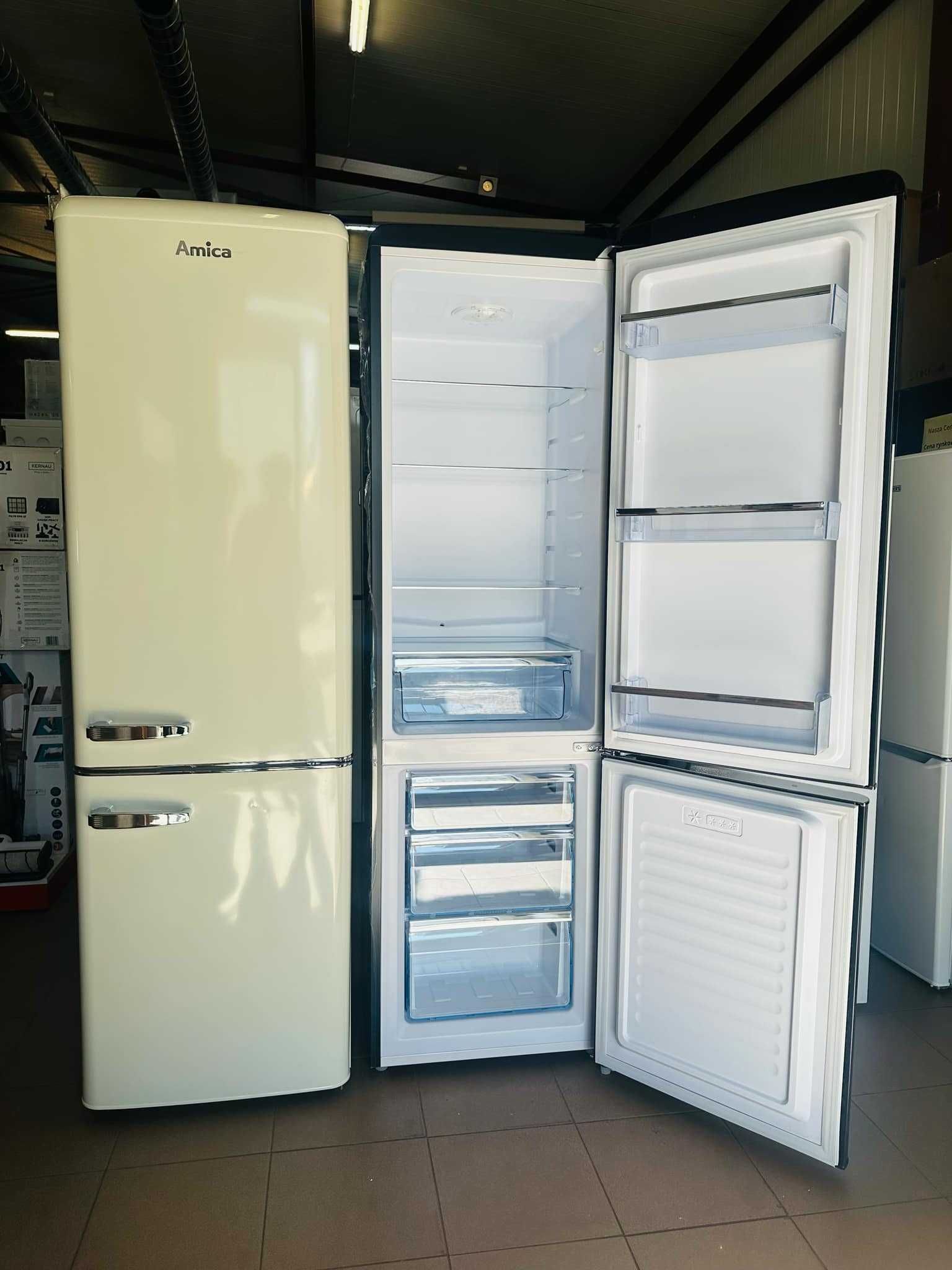 Lodówka Amica RETRO 181 CM Kolor: Kremowy MOŻLIWA WYSYŁKA