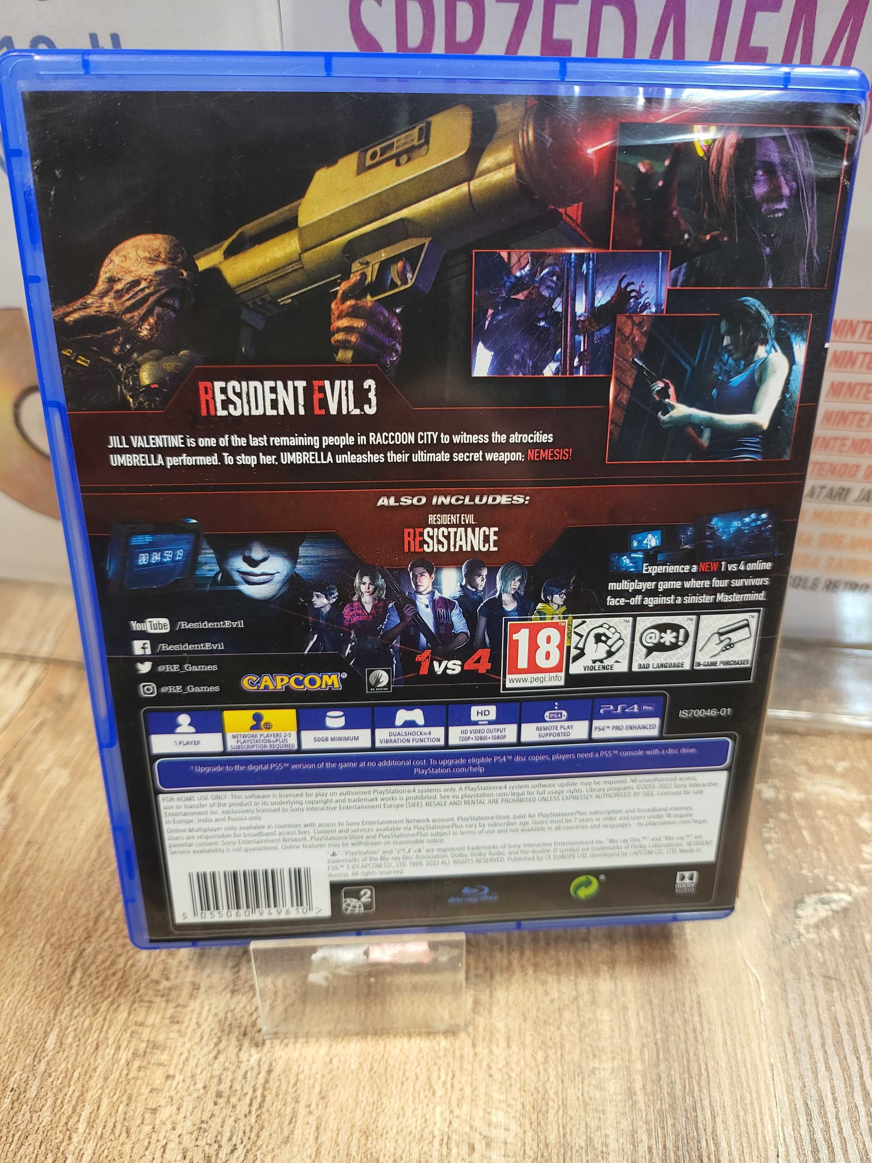 Resident Evil 3 PS4, Wysyłka Wymiana