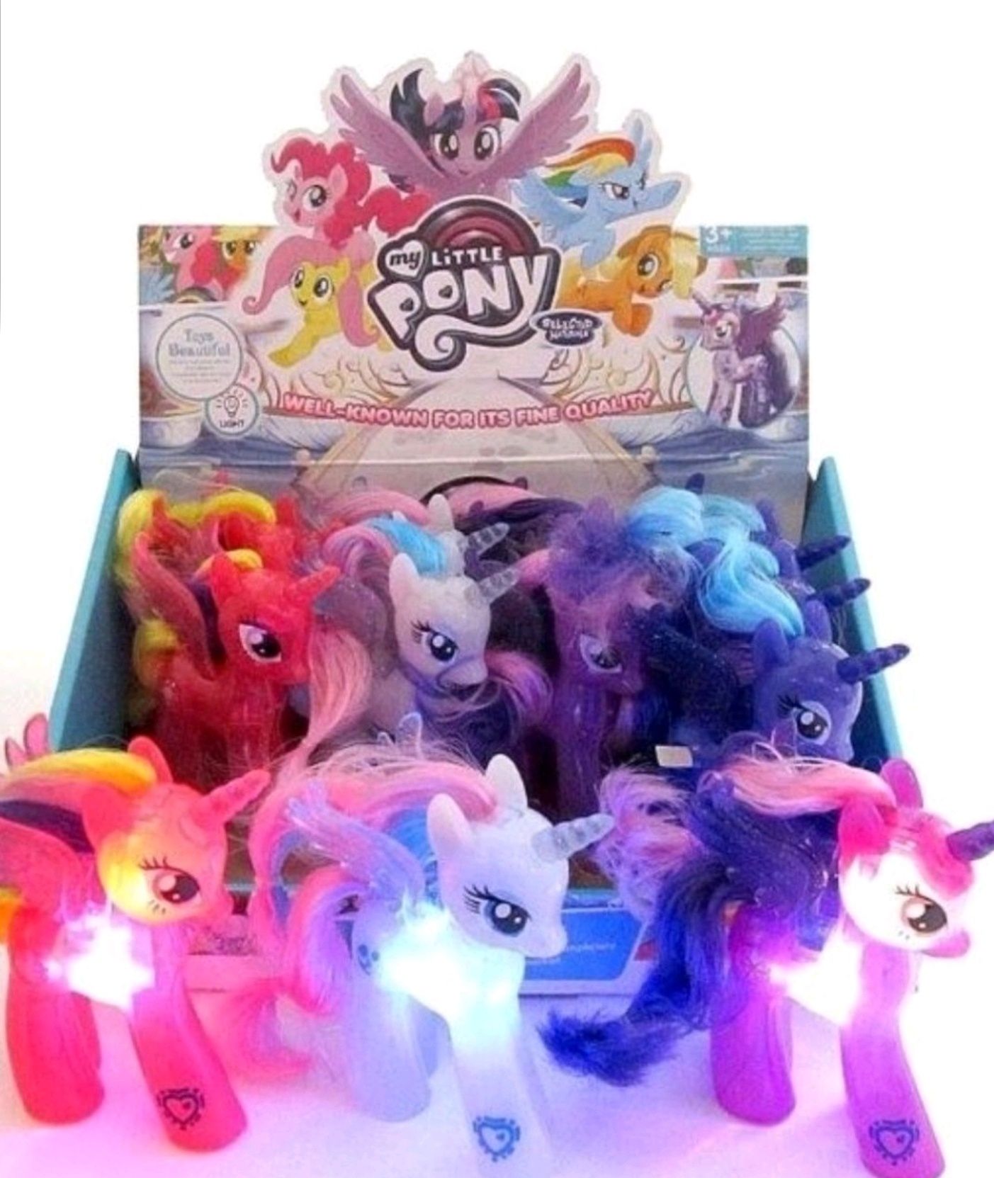 My little pony Новый набор сверкающие горящие светящиеся пони подарок