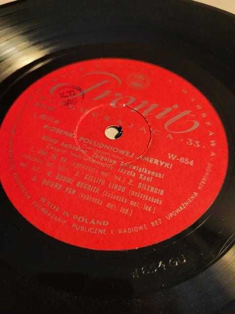 Płyta winyl 10" Duet Egzotyczny ‎– Piosenki Południowej Ameryki 1960 r