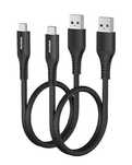 Zestaw kabli 2szt - USB 3.1 typ C szybkie ładowanie Belker 20cm czarny