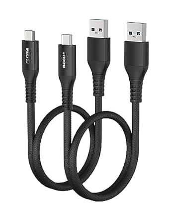 Zestaw kabli 2szt - USB 3.1 typ C szybkie ładowanie Belker 20cm czarny