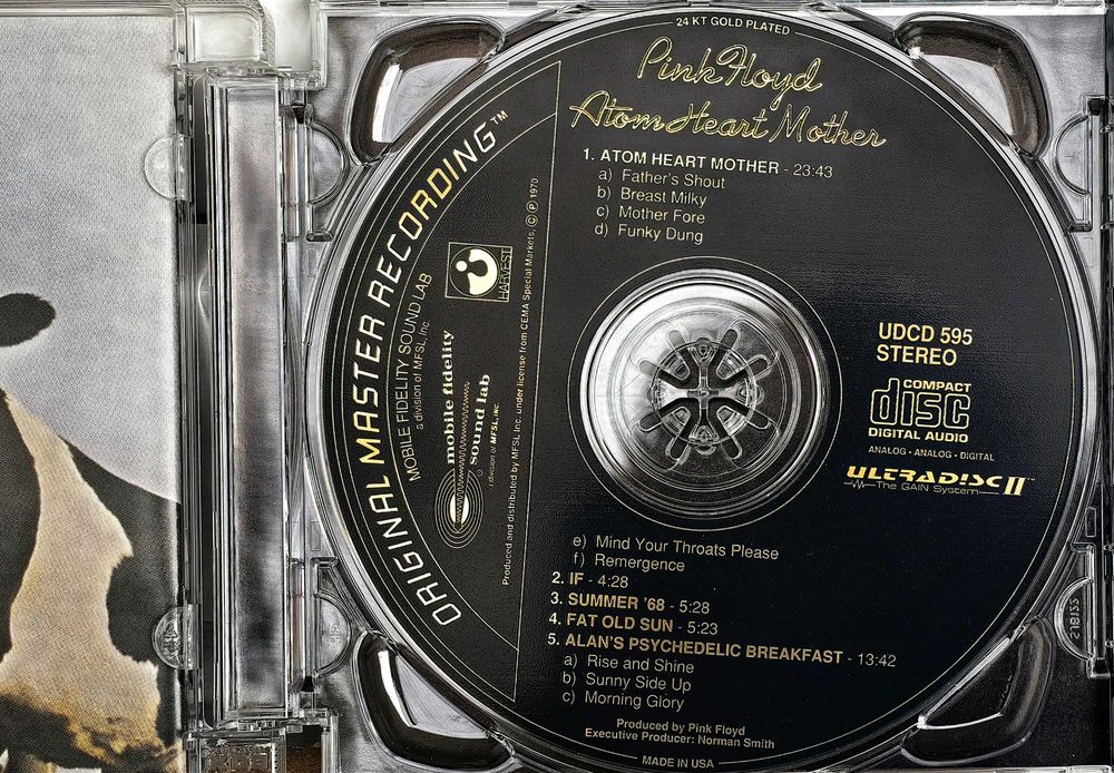 Pink Floyd _ Atom Heart Mother _ Original Master CD 24kt Gold USA MINT
