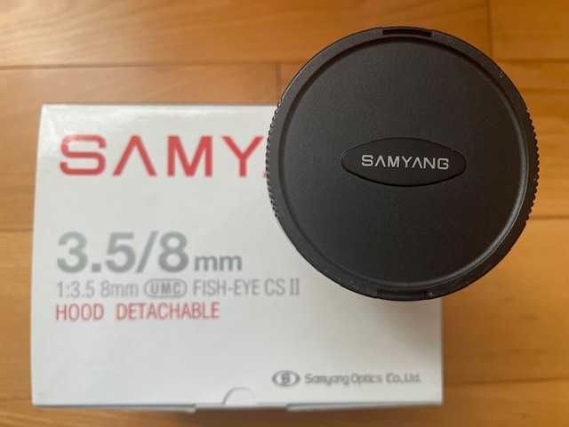 Obiektyw SAMYANG obiektyw 3.5 8mm Fish EYE CS II do CANON pod APS-C