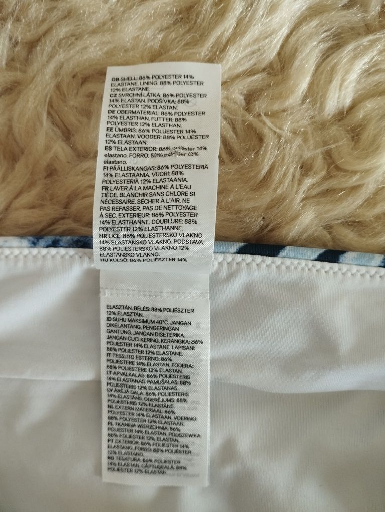 H&m, Швеция яркие плавки, низ раздельного купальника трусики высокие