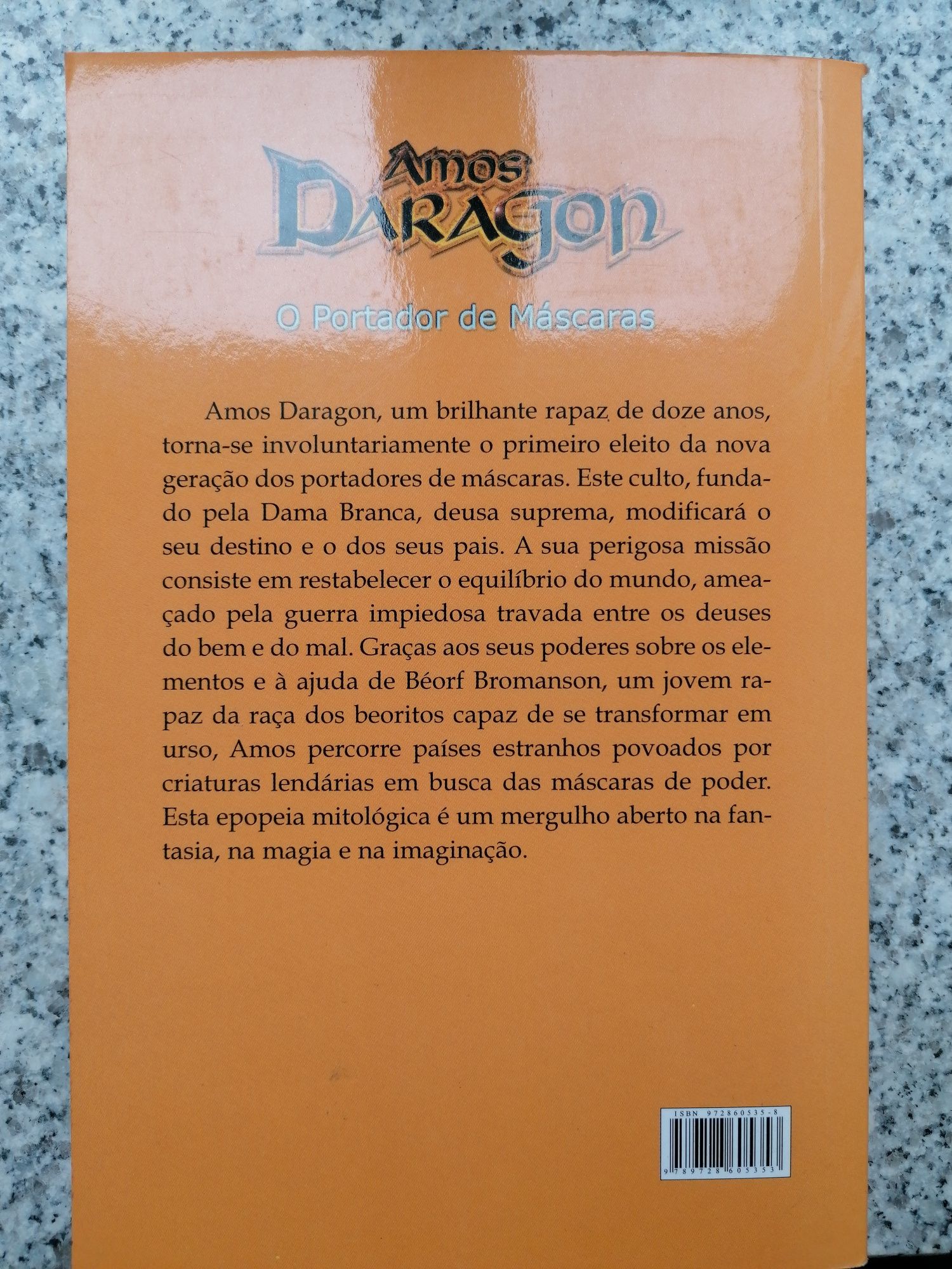 Amos Daragon O Portador de Máscaras, livro, fantasia