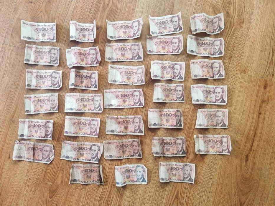Zestaw banknotow PRL 100 zł  34 sztuk