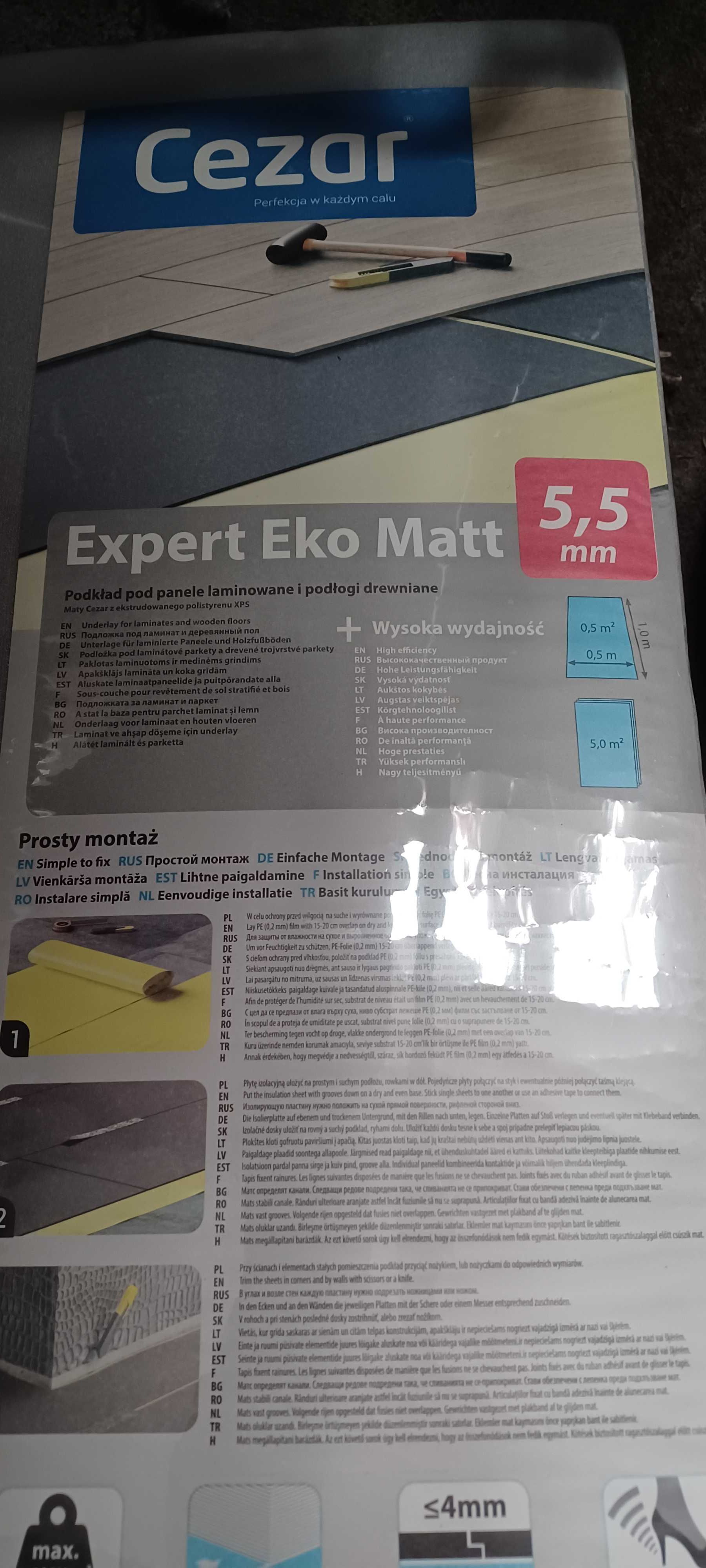 podkład pod panele 5,5