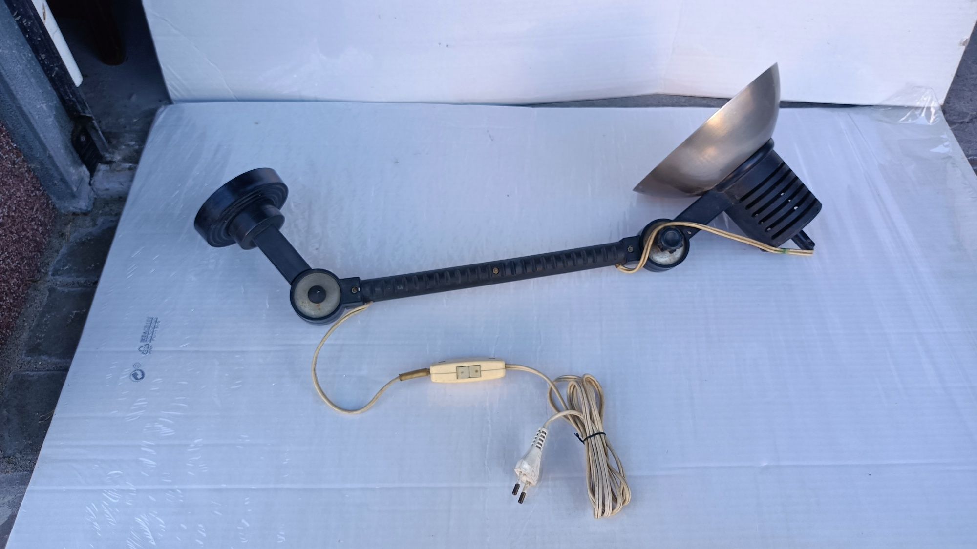 Lampa Biurkowa Kreślarska POLAMP PRL B 090 Pułtusk Stara