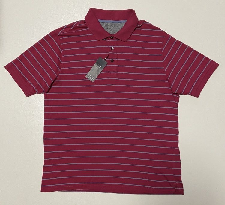 Marks&Spencer polo хлопковая M мужская тенниска новaя m Marks&Spencer