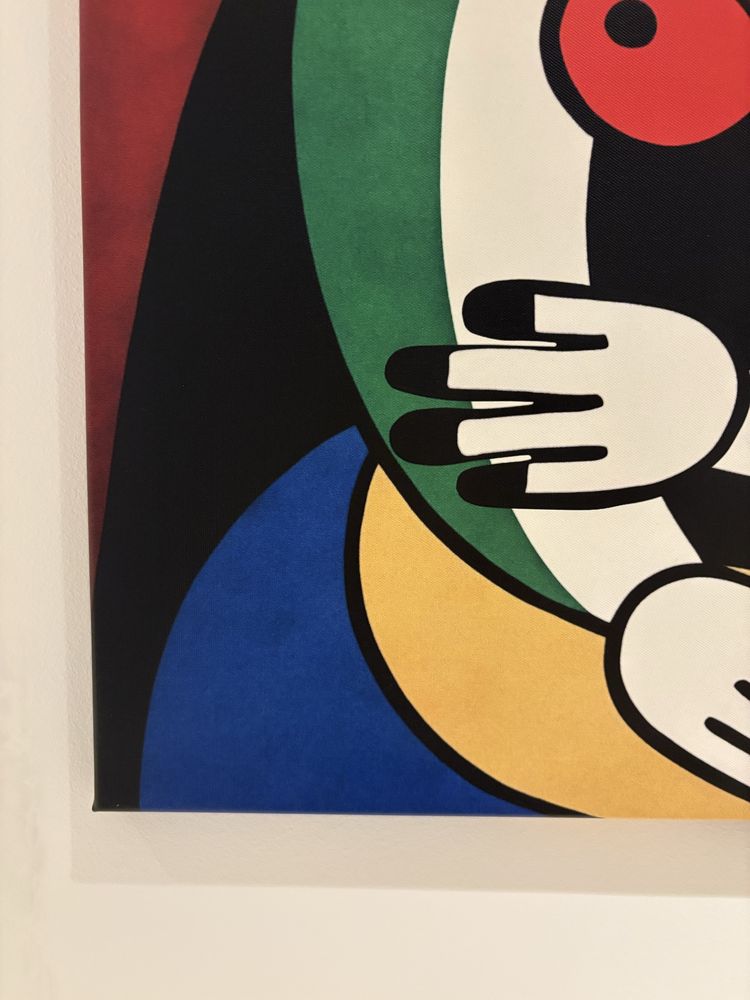 Quadro de Retrato Feminino Cubista - Impressao em tela