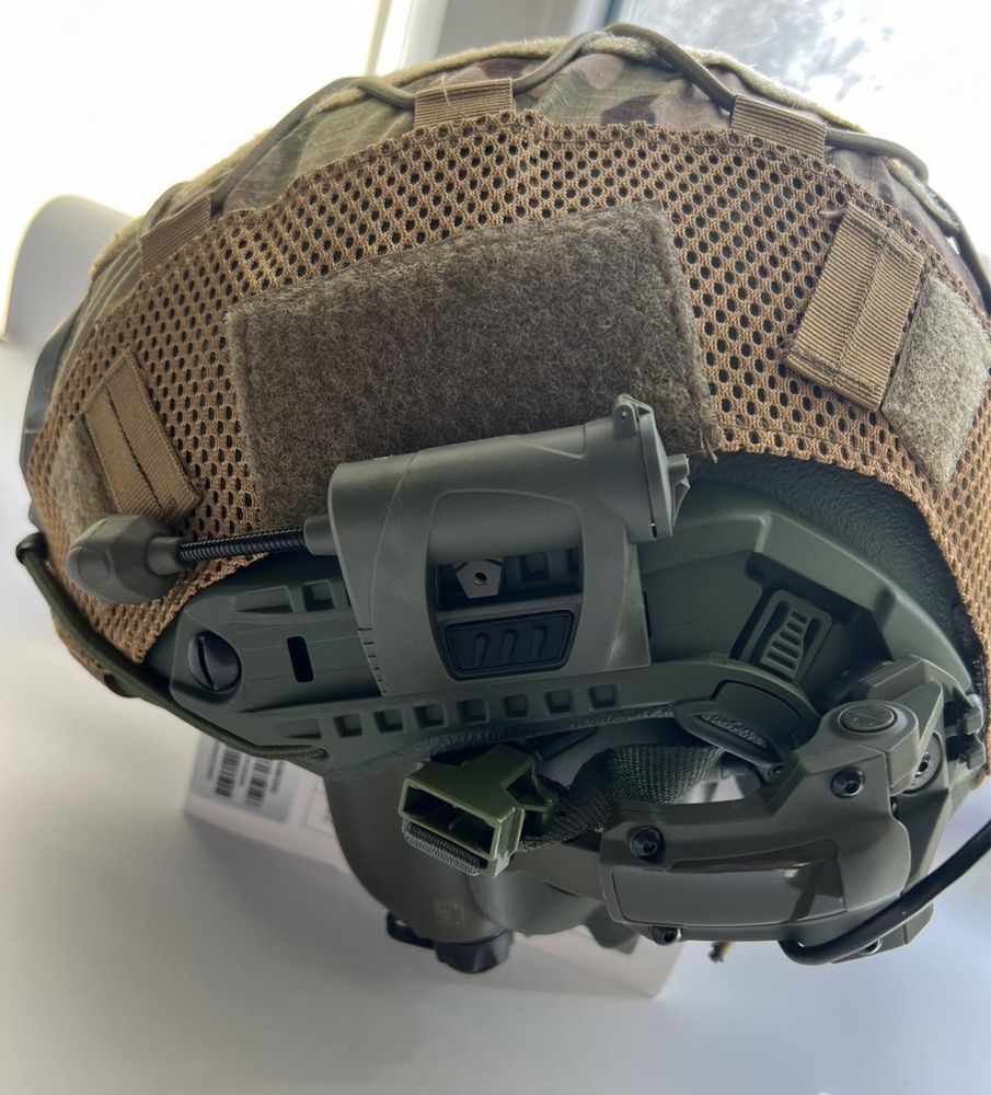 Активні навушники EARMOR М32 + кріплення чебурашки + ліхтарь на шолом