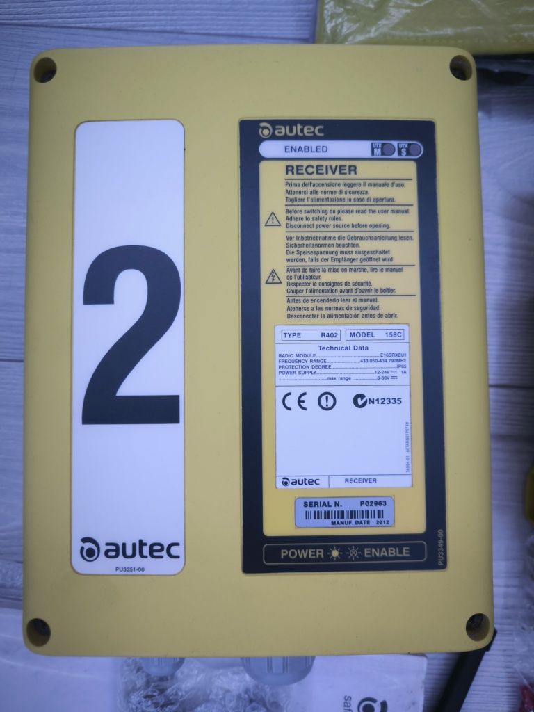 Zestaw sterowania radiowego autec 158C
