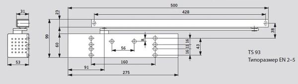 Доводчики дверные RYOBI и DORMA
