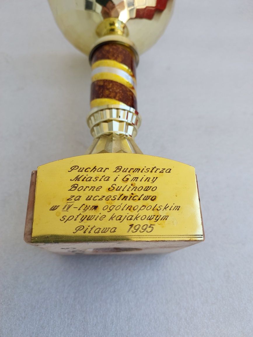 Puchar Burmistrza MiG Borne Sulinowo-Spływ Piławą 1995r-h19 cm